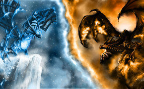 Ice Fire Dragon High Definition Wallpaper 16719