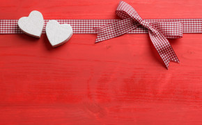 Red Background Plaid Ribbon Wallpaper 00299