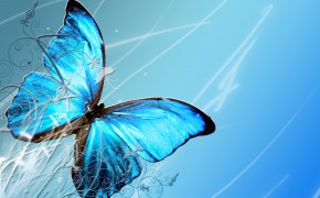 Blue Butterfly Wallpaper 00248