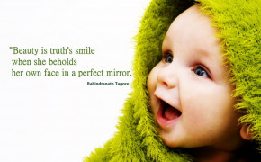 Beauty Is Truth Smile Quotes Wallpaper 00222