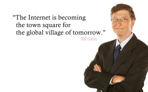 Bill Gates Internet Quotes Wallpaper 00240
