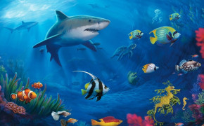 Cute Shark HD Wallpaper 20018