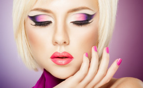 Pink Makeup HD Background Wallpaper 21160