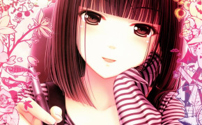 Pink Anime Girl HD Desktop Wallpaper 22078
