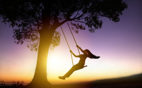 Girl on Swing Widescreen Wallpapers 21883