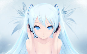 Blue Eyes Anime Girl HD Desktop Wallpaper 21504