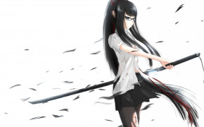 Anime Sword Girl HQ Background Wallpaper 21408