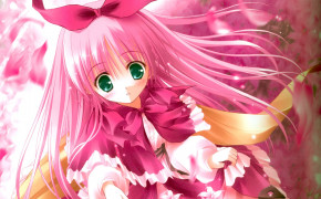 Pink Anime Girl HQ Desktop Wallpaper 22083
