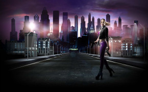 Girl on Road In Night Widescreen Wallpapers 21861