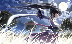 Anime Sword Girl HD Desktop Wallpaper 21404