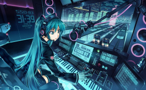 Anime Music Girl HQ Desktop Wallpaper 21395