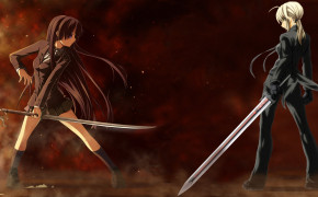 Anime Sword Girl Background Wallpaper 21399