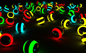 3D Colorful Balls HD Wallpaper 22687
