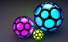 3D Colorful Balls Best Wallpaper 22683