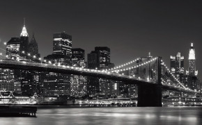 Brooklyn Bridge Black And White Background Wallpaper 23386