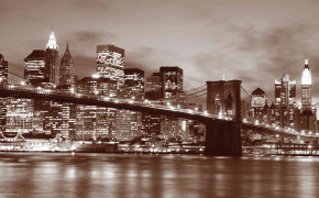 Brooklyn Bridge Sepia Widescreen Wallpapers 23402