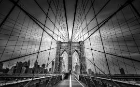 Brooklyn Bridge Black And White HD Wallpapers 23391