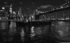 Brooklyn Bridge Black And White Desktop Wallpaper 23388