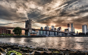 Brooklyn Bridge Sunset HD Desktop Wallpaper 23406