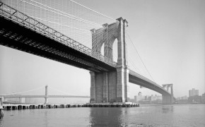 Brooklyn Bridge Black And White High Definition Wallpaper 23392