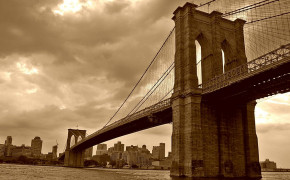 Brooklyn Bridge Sepia Best Wallpaper 23398