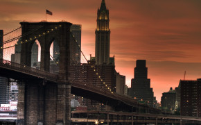 Brooklyn Bridge Sunset HQ Desktop Wallpaper 23410