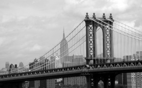 Brooklyn Bridge Black And White HQ Desktop Wallpaper 23393