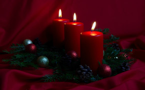 Christmas Candle High Definition Wallpaper 23809