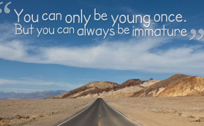 Be Young Once Quotes Wallpaper 00207