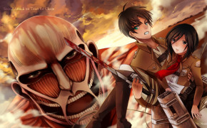 Mikasa And Eren HD Desktop Wallpaper 24548