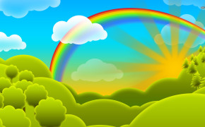 Rainbow Cloud Vector Best Wallpaper 25049