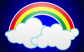 Rainbow Cloud Vector Widescreen Wallpapers 25054
