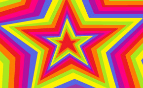 Rainbow Stars Desktop Wallpaper 25072