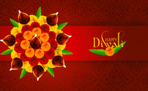 Diwali Greeting Background Wallpaper 25284