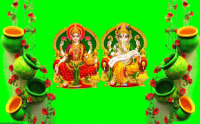 Goddess Lakshmi And Ganesha Background Wallpaper 25423
