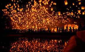 Paper Sky Lantern Background Wallpapers 25501