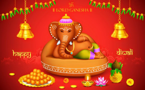 Ganesha Diwali Desktop Wallpaper 25404