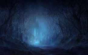 Blue Forest HD Background Wallpaper 25599