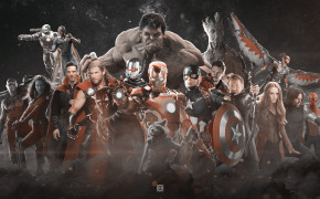 Avengers Infinity War Cast Desktop Wallpaper 27144