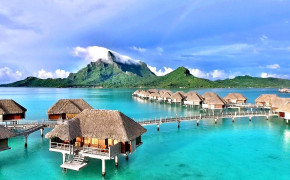 Four Seasons Resort Bora Bora Background Wallpapers 27203
