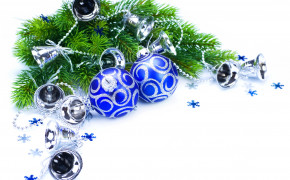 New Year Bell Ball Decorations Background Wallpapers 27273