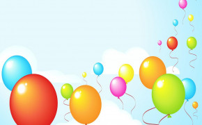 New Year Balloons HQ Background Wallpaper 27256