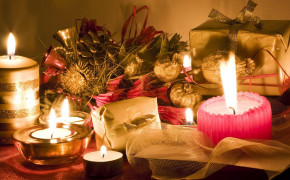 New Year Candles HD Background Wallpaper 27290