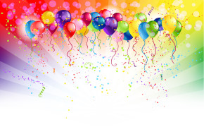New Year Balloons HD Desktop Wallpaper 27252