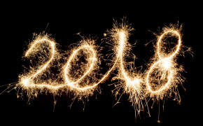 Yellow Fireworks 2018 Happy New Year Wallpaper 27605