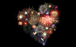 Firework Shaped Heart Wallpaper 27532
