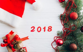 Happy New Year 2018 Gift Box Wallpaper 27541