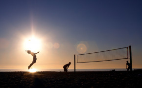 Beach Volleyball Background Wallpaper 27659