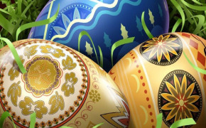 Colorful Easter Eggs Wallpaper 02916