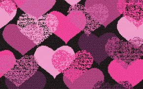 Pink Pattern Heart Wallpaper 27565